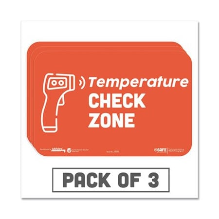 Tabbies Temperature Check Zone, Vinyl, 6" x 9" 29510